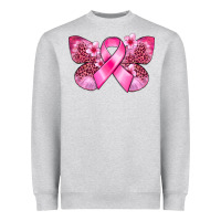 Heather Grey Cancer butterfly Heavyweight Sweatshirt - FaDigitalArtStudio
