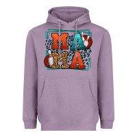 Lavender Bowling mama leopard frame Mother's Day Heavyweight Hoodie - LillyAllenDesigns