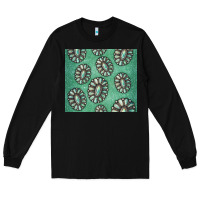 Black turquoise gemstone glitter Long Sleeve Tee - Jasminsmagicworld