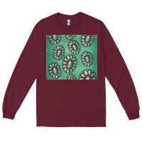 Burgundy turquoise gemstone glitter Long Sleeve Tee - Jasminsmagicworld