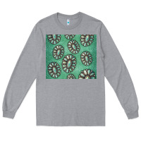Heather Grey turquoise gemstone glitter Long Sleeve Tee - Jasminsmagicworld