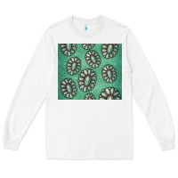 White turquoise gemstone glitter Long Sleeve Tee - Jasminsmagicworld