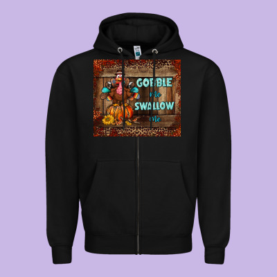Gobble Me Swallow Me Tumbler Zipper Hoodie Designed By Bundleandbundleshop