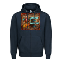 Navy gobble me swallow me tumbler Zipper Hoodie - BundleAndBundleShop