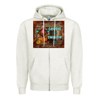 Oatmeal Heather gobble me swallow me tumbler Zipper Hoodie - BundleAndBundleShop