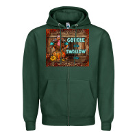 Sports Green gobble me swallow me tumbler Zipper Hoodie - BundleAndBundleShop