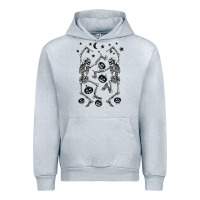 Heather Grey halloween dancing skeletons Urban Hoodie - BarkalooDesign