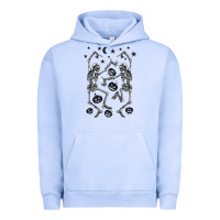 Pigment Grape Ice halloween dancing skeletons Urban Hoodie - BarkalooDesign
