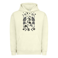 Pigment Pistachio halloween dancing skeletons Urban Hoodie - BarkalooDesign