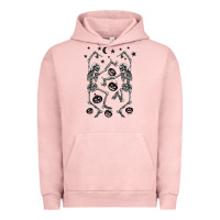 Pigment Salmon halloween dancing skeletons Urban Hoodie - BarkalooDesign