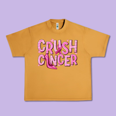 Crush Cancer Urban Heavy Tee Designed By Nancycooperartshop