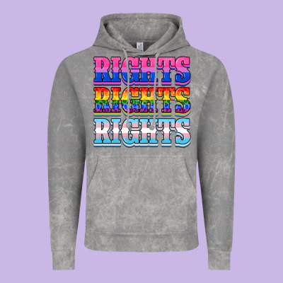 Rights Rights Rights Vintage Hoodie Designed By Nancycooperartshop
