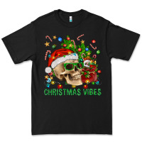 Black Christmas Vibes Premium Tee - BundleAndBundleShop