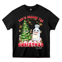 Black racn around the christmas tree Heavy Core Tee - MaliasSmallBusiness