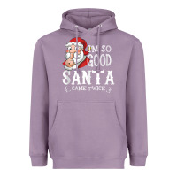 Lavender i'm so good santa came twice christmas pajama funn Heavyweight Hoodie - tuanDangUi