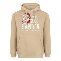 Mushroom i'm so good santa came twice christmas pajama funn Heavyweight Hoodie - tuanDangUi