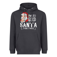 Smoke i'm so good santa came twice christmas pajama funn Heavyweight Hoodie - tuanDangUi