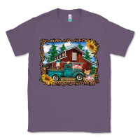 Lavender western barn with farm animals Classic Tee - RanaPortraitStore