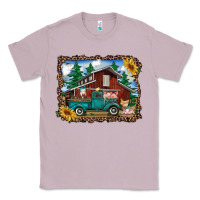 Lilac western barn with farm animals Classic Tee - RanaPortraitStore