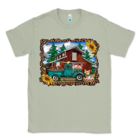Matcha western barn with farm animals Classic Tee - RanaPortraitStore