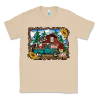Mushroom western barn with farm animals Classic Tee - RanaPortraitStore
