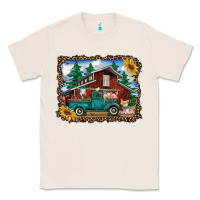 Natural western barn with farm animals Classic Tee - RanaPortraitStore