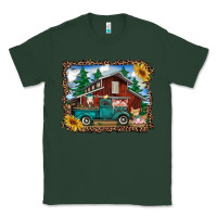 Sports Green western barn with farm animals Classic Tee - RanaPortraitStore