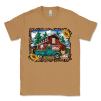 Toasted Coconut western barn with farm animals Classic Tee - RanaPortraitStore