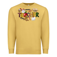 Antique Gold christmas teacher Premium Sweatshirt - LillyAllenDesigns