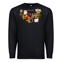 Black christmas teacher Premium Sweatshirt - LillyAllenDesigns