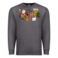 Charcoal Heather christmas teacher Premium Sweatshirt - LillyAllenDesigns