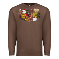 Chestnut christmas teacher Premium Sweatshirt - LillyAllenDesigns