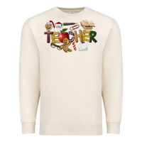 Sandshell christmas teacher Premium Sweatshirt - LillyAllenDesigns