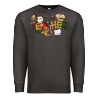 Smoke christmas teacher Premium Sweatshirt - LillyAllenDesigns