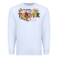 White christmas teacher Premium Sweatshirt - LillyAllenDesigns