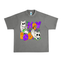 Tornado Hey Boo with Ghost Cats Urban Heavy Tee - texasbilliewilder