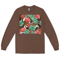 Chestnut succulents and cowhide Long Sleeve Tee - TumblerDesignByShophia