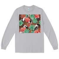 Moon Dust succulents and cowhide Long Sleeve Tee - TumblerDesignByShophia