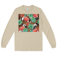 Mushroom succulents and cowhide Long Sleeve Tee - TumblerDesignByShophia