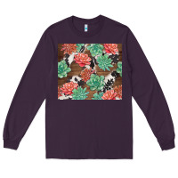 Plum succulents and cowhide Long Sleeve Tee - TumblerDesignByShophia