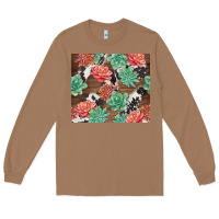 Succulents And Cowhide Long Sleeve Tee | Teevron