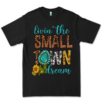 Black Living The Small Town Dream Premium Tee - BundleAndBundleShop
