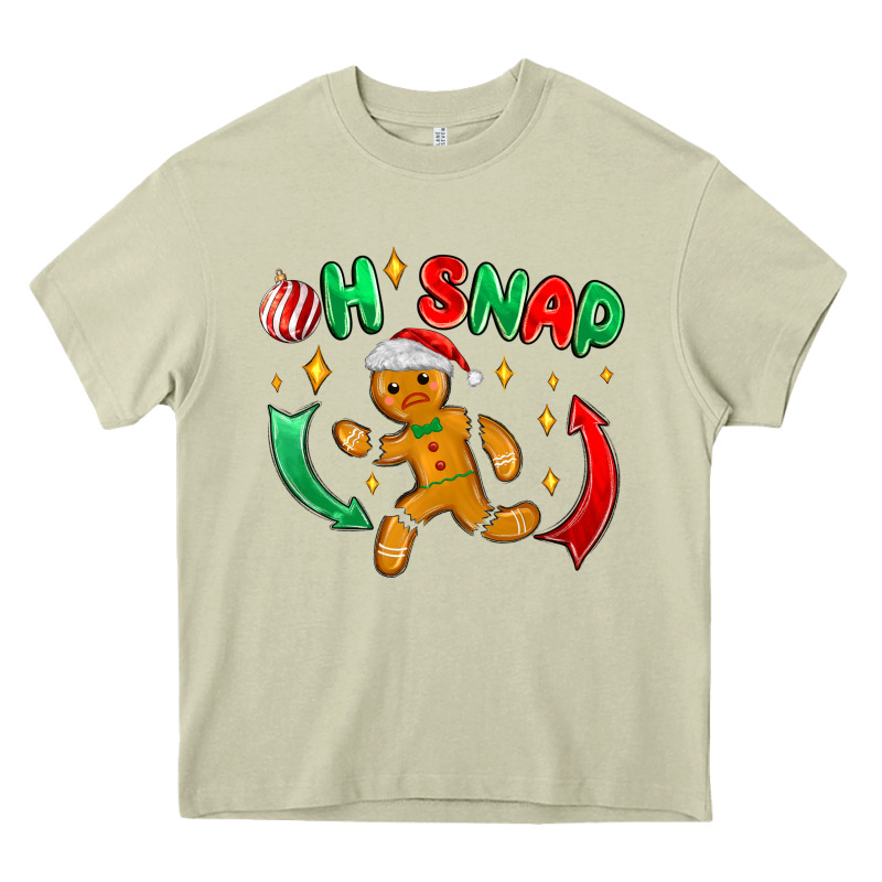 Oh Snap With Gingerbread Heavy Core Tee by MaliasSmallBusiness | Teevron