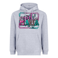 Heather Grey leopard camo girl mama Mother's Day Heavyweight Hoodie - LillyAllenDesigns