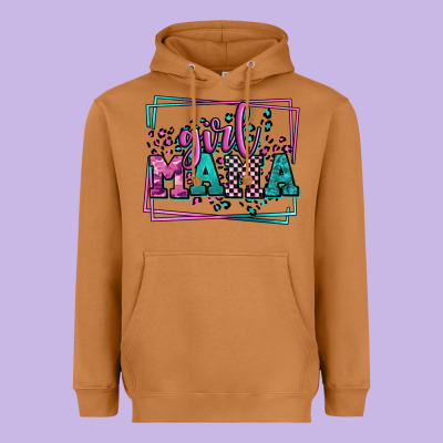 Leopard Camo Girl Mama Mother's Day Heavyweight Hoodie Designed By Lillyallendesigns