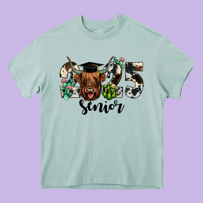 Cow 2025 Senior Heavy Core Tee Designed By Jahusdesignshop
