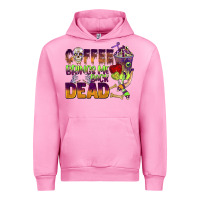 Fuchsia Pink coffee brings me back dead Urban Hoodie - BarkalooDesign