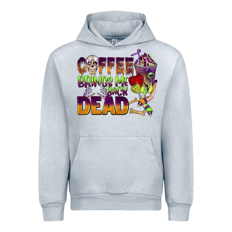 Coffee Brings Me Back Dead Urban Hoodie by BarkalooDesign | Teevron