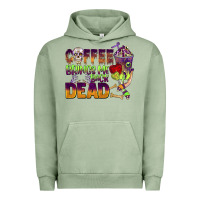 Pigment Oil Green coffee brings me back dead Urban Hoodie - BarkalooDesign