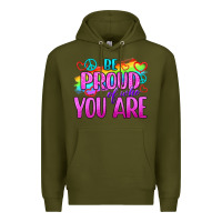 Army Green Be Proud Of Who You Are Premium Hoodie - BundleAndBundleShop